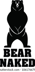 Bare Naked Bear Stock Vector Royalty Free Shutterstock