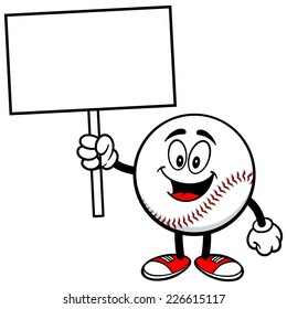 Baseball Mascot Sign Stock Vector Royalty Free 226615117 Shutterstock