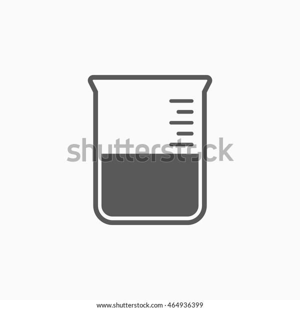 Beaker Icon Stock Vector Royalty Free 464936399