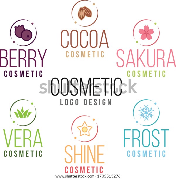 Beauty Skin Care Cosmetic Logo Design Stock Vector Royalty Free