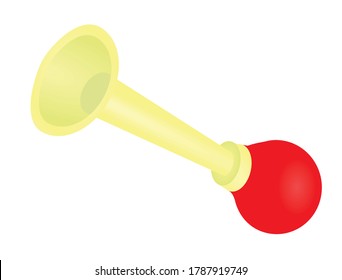 Bicycle Air Horn Vector Illustration Stock Vector Royalty Free