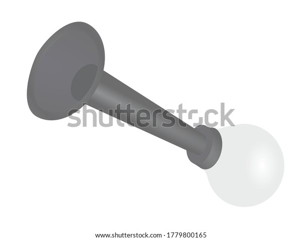 Bicycle Air Horn Vector Illustration Stock Vector Royalty Free