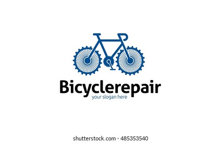 Bicycle Repair Logo Stock Vector Royalty Free