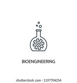 Bioengineering Concept Line Icon Simple Element ilustración de stock