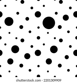 Black Dot Pattern On White Background Stock Vector Royalty Free