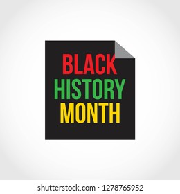 Black History Month Vector Template Design Stock Vector Royalty Free