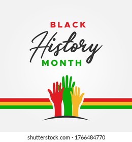 Black History Month Vector Template Design Stock Vector Royalty Free