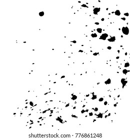 Black Vector Paint Drops Splatter Stock Vector Royalty Free