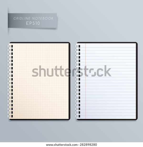 Blank Spiral Notebook Template Vector Illustration Stock Vector