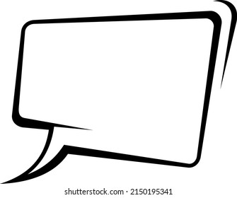 Blank Text Message Template Comic Speech Stock Vector Royalty Free