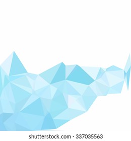 Blue Polygonal Mosaic Background Creative Design Stock Vector Royalty Free