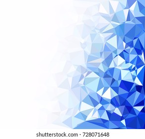 Blue Polygonal Mosaic Background Creative Design Stock Vector Royalty Free