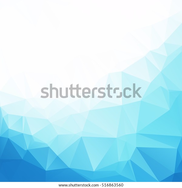 Blue Polygonal Mosaic Background Creative Design Stock Vector Royalty Free