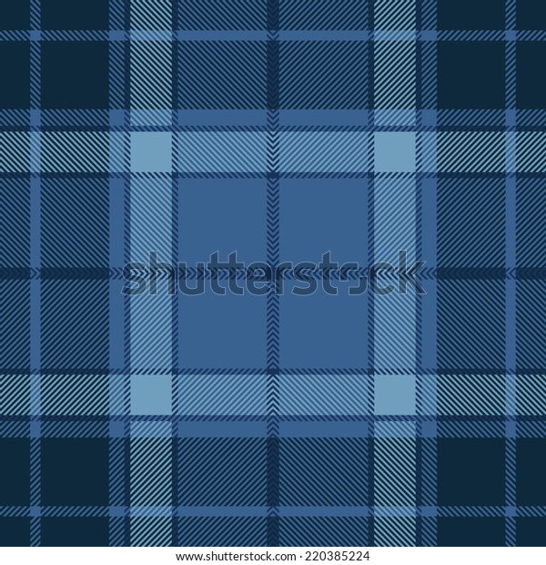 Blue Tartan Plaid Seamless Design Stock Vector Royalty Free