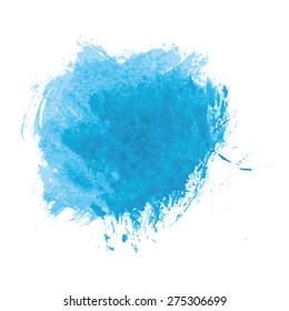 Blue Watercolor Texture Background Hand Painted Stock Vector Royalty