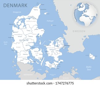 Svalbard Political Map Capital Longyearbyen Norwegian Stock Vektor