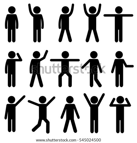 Body Workout Exercise Stick Figure Pictogram 스톡 벡터 사용료 없음 Shutterstock