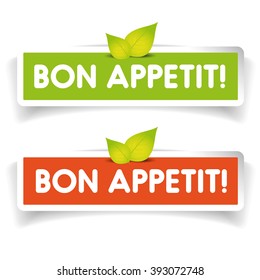 Bon Appetit Label Vector Stock Vector Royalty Free