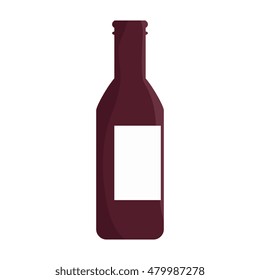 Vector Cartoon Wine Bottle Emoji Icon Stock Vector Royalty Free