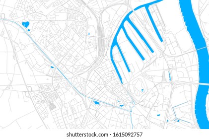 Bright Vector Map Neuss Germany Fine Stock Vector Royalty Free