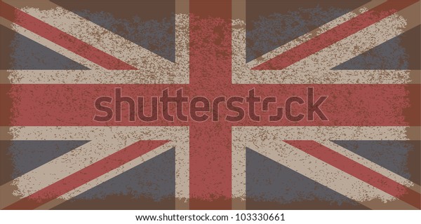 British Grunge Flag Stock Vector Royalty Free 103330661 Shutterstock