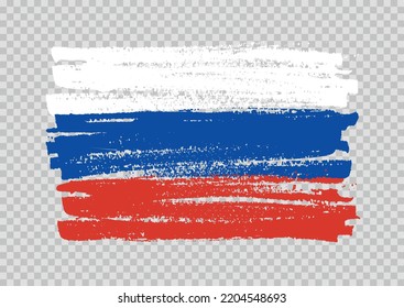 Brush Stroke Flag Russiavector Grunge Russia Stock Vector Royalty Free