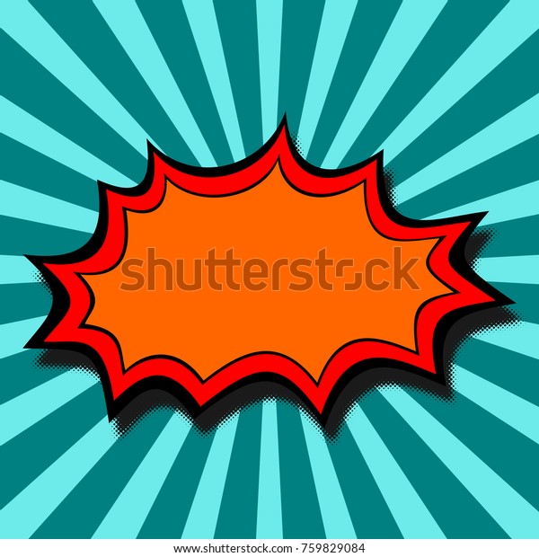 Burst Pop Art Style Vector Illustration Stock Vector Royalty Free