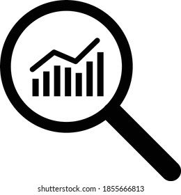 8 095 Bar Chart With Magnifying Glass Images Stock Photos Vectors