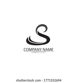 Luxury Initial Letter S Swan Logo Stock Vector Royalty Free