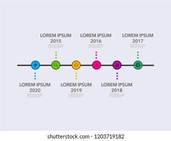 Business Modern Infographic Vector Infographics Timeline Stock Vector