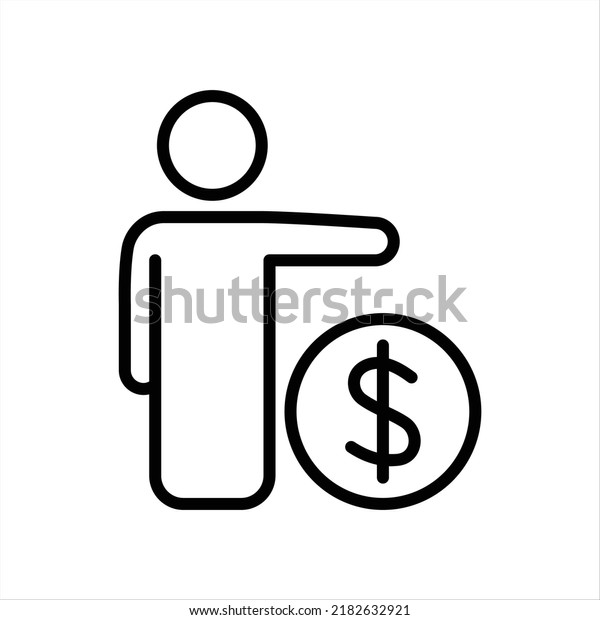 Businessman Finance Manager Icon Vector Graphic Stock Vector Royalty