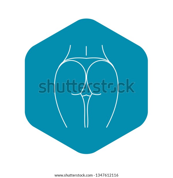 Buttocks Icon Outline Illustration Buttocks Vector Stock Vector