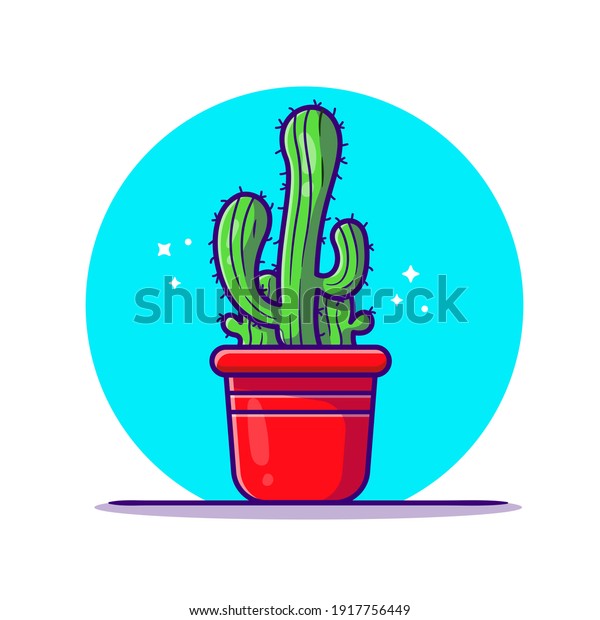 Cactus Plants Icon Cartoon Vector Illustration Stock Vector Royalty