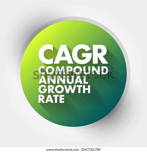 Cagr Compound Annual Growth Rate Acronym Stock Vector Royalty Free