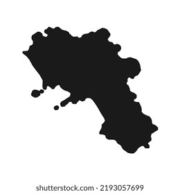 Campania Map Region Italy Vector Illustration Stock Vector Royalty