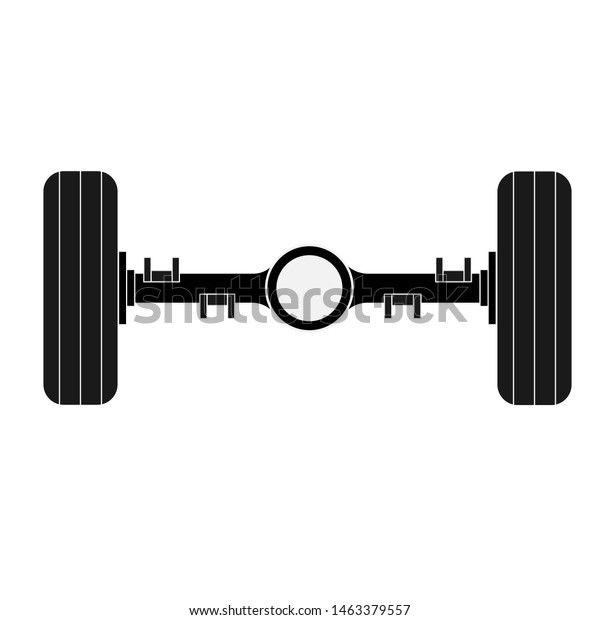 Car Axle Axle Suspension Vector Illustration Stock Vector Royalty Free