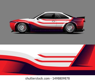 Car Wrap Decal Vinyl Sticker Designs Stock Vector Royalty Free