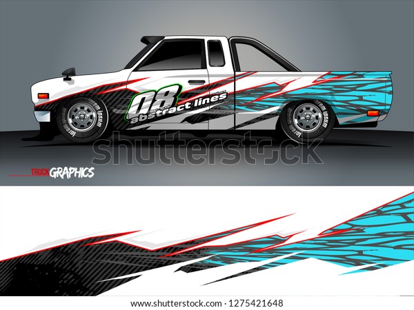 Car Wrap Design Vector Truck And Cargo Van Decal Graphic Abstract