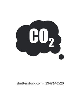 Vector Illustration Carbon Dioxide Diffusion Mouth Stock Vector