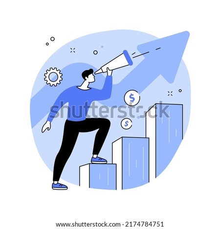 Career advice abstract concept vector illustration. Career building advice, consultancy service, corporate website, menu bar element, HR management, job search, create CV abstract metaphor.