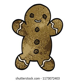 Cartoon Doodle Gingerbread Man Stock Vector Royalty Free