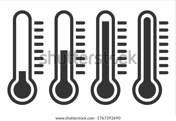 Dibujo De Estilo Plano Forma De Icono Del Term Metro T Rmico S Mbolo