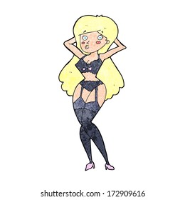 Cartoon Woman Lingerie Stock Vector Royalty Free Shutterstock