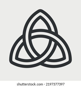 Celtic Trinity Knot Triquetra Symbol Celtic Stock Vector Royalty Free