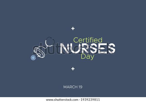 Certified Nurses Day Celebrated Annually On Stock Vector Royalty Free