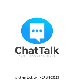 Chat Communication Logo Design Vector Stock Vector Royalty Free