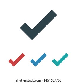 Check Mark Isolated Icon Checklist Button Vector De Stock Libre De