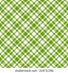 Checkered Tablecloths Pattern Green Endless Stock Vector Royalty Free