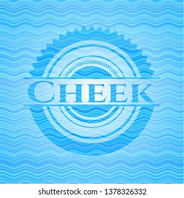 Cheek Water Wave Concept Style Badge Stock Vector Royalty Free