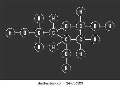 Chemical Formula Dna Component Cytosine Stock Vector Royalty Free